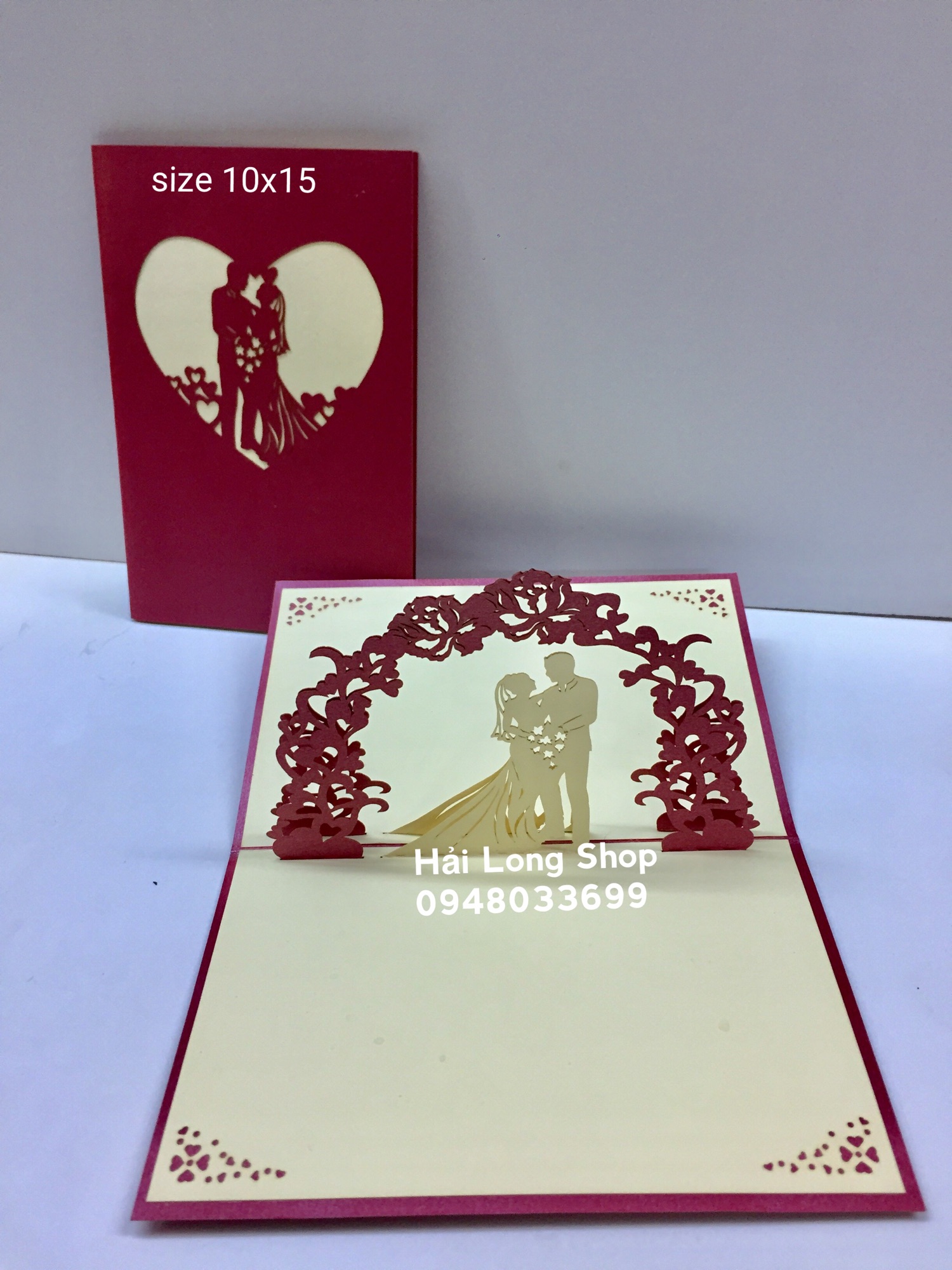 Đám Cưới 1 - Wedding - Thiệp 3D  ( bìa nhũ )