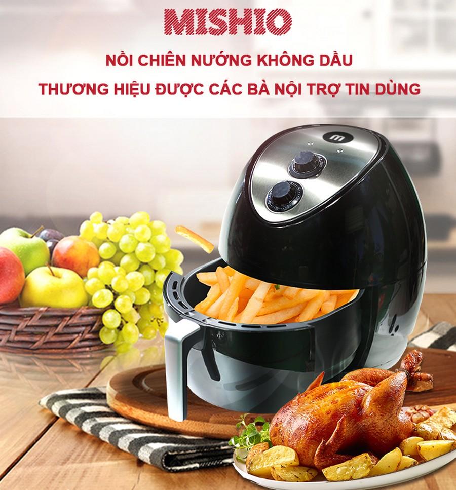 [HCM]Nồi chiên không dầu Mishio 4.4 lít MK41