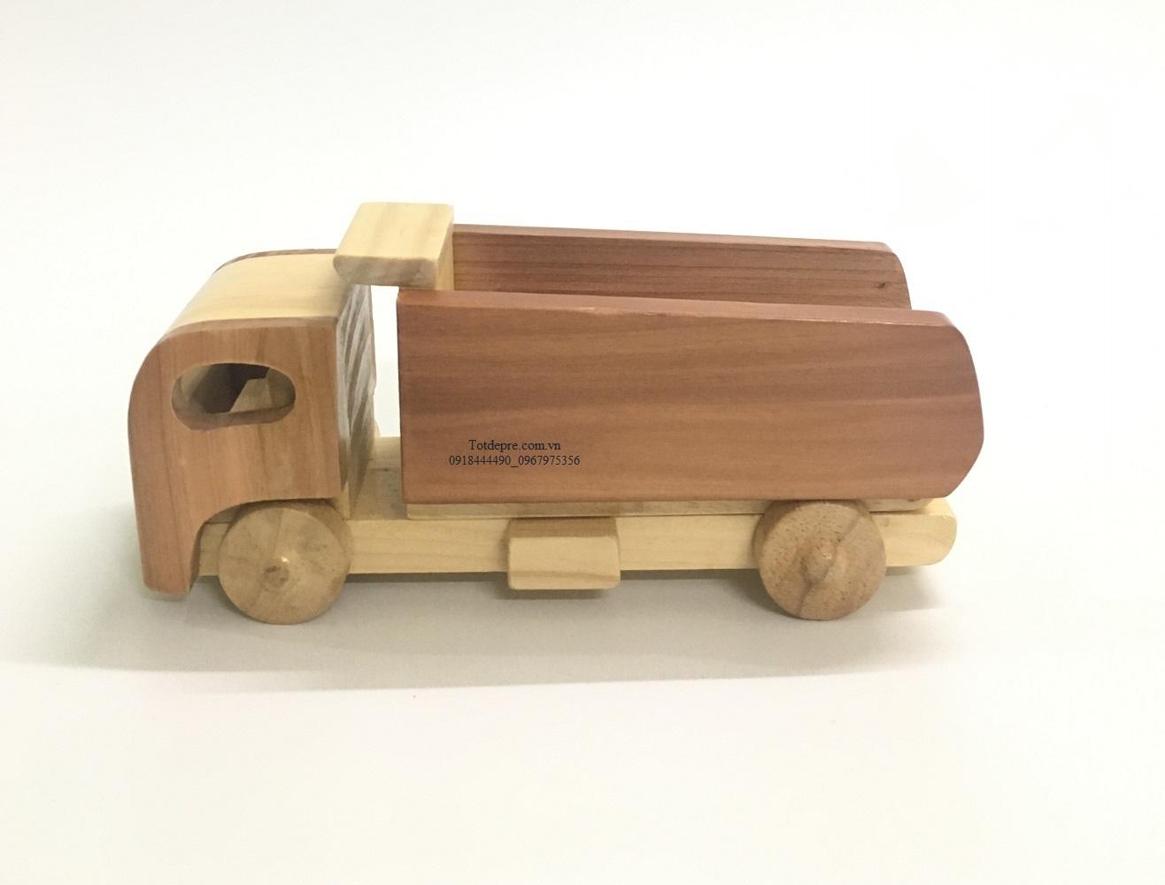 Mô hình xe ô tô ben - Đồ chơi gỗ cao cấp,đồ decor