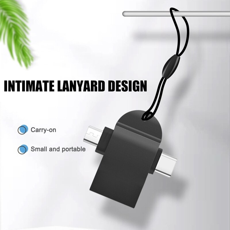 OTG USB 3.0 Type C Micro Android 2 In 1 Multifunction , Peripheral Connection With Android Phone Keyboard Mouse Handle OTG adapter cable