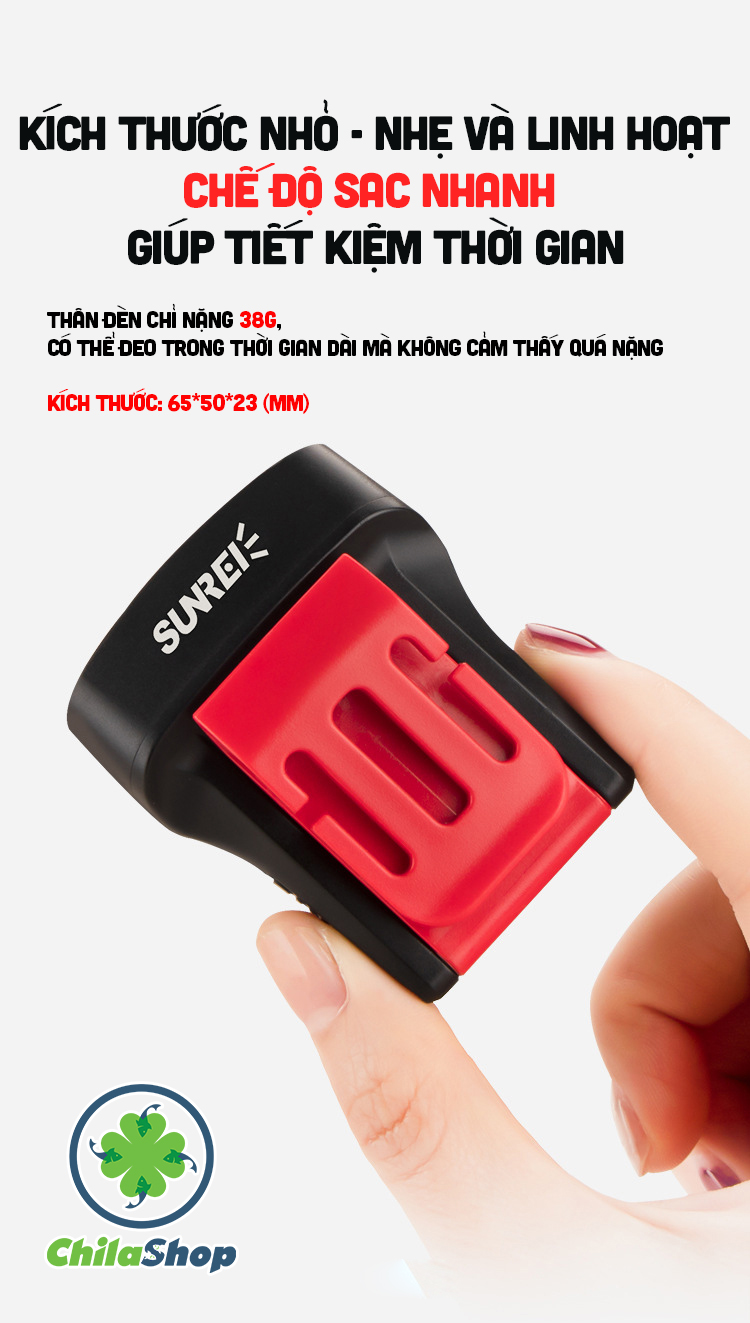 ĐÈN KẸP MŨ SUNREI