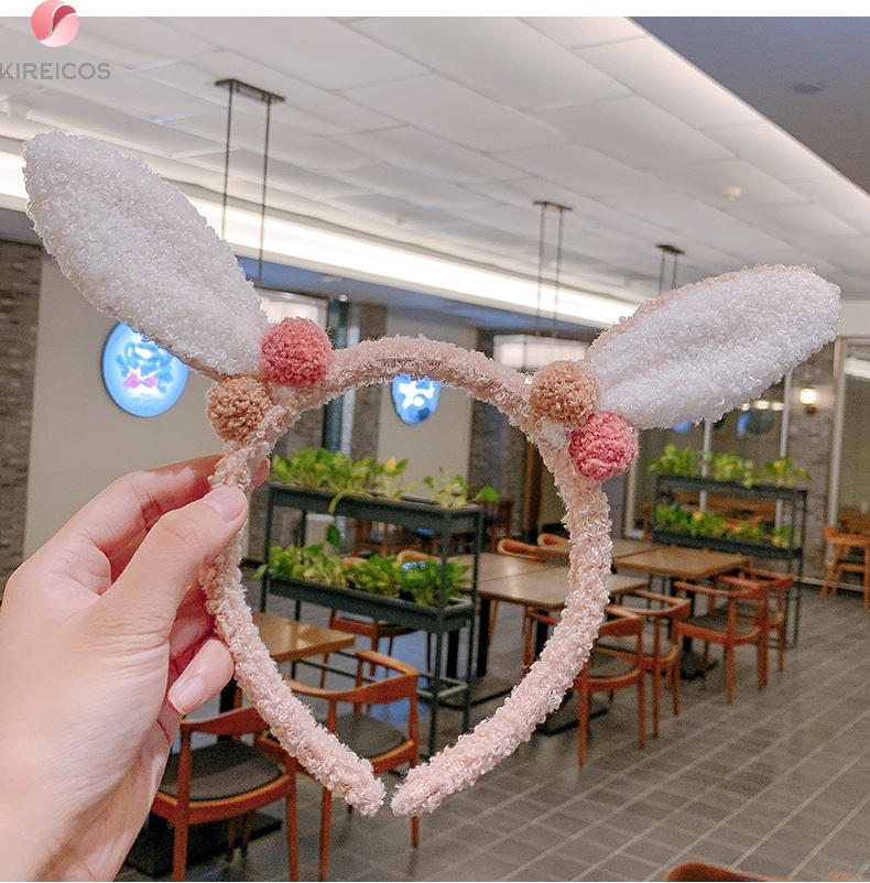 [HCM]Băng Đô Tai Thỏ Dài Lông Xù Hot Trend Hàn Quốc