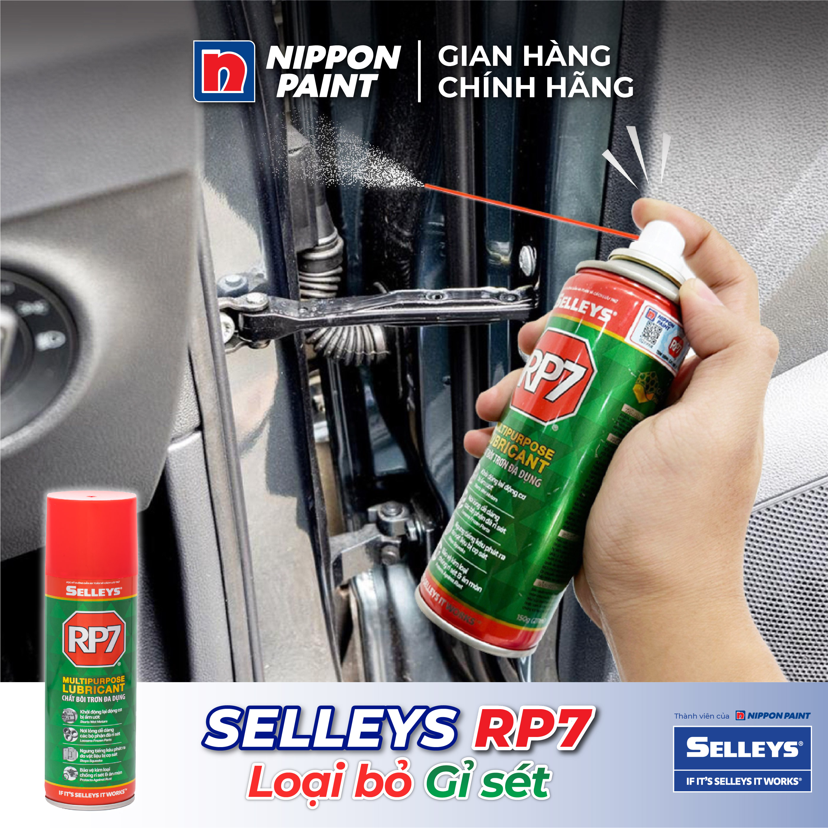 Chai Xịt Chống Rỉ Sét Và Bôi Trơn RP7- Hàng chính hãng SELLEYS - Trọng ...