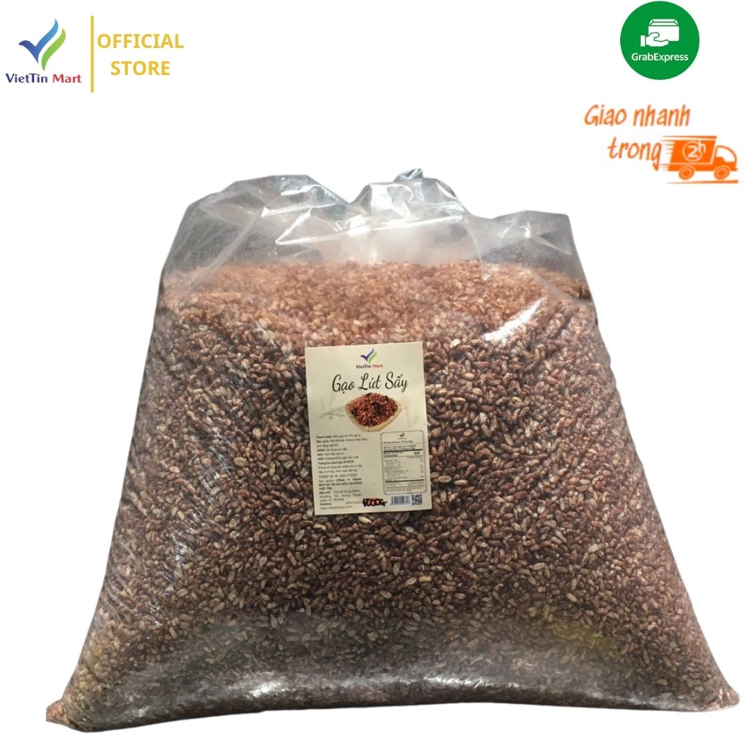 Combo 5kg gạo lứt sấy giòn không tẩm gia vị | viettinmart