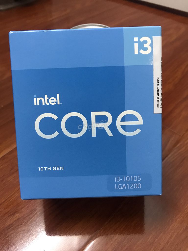 Chip CPU Intel Core i3-10105 (3.7GHz turbo up to 4.4Ghz, 4 nhân 8 luồng, 6MB Cache, 65W) - Socket LGA 1200 BH 36 tháng