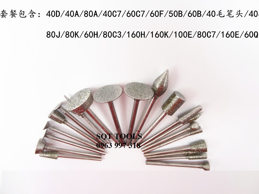Mũi mài kim cương - mũi khắc đá - mũi khắc ngọc