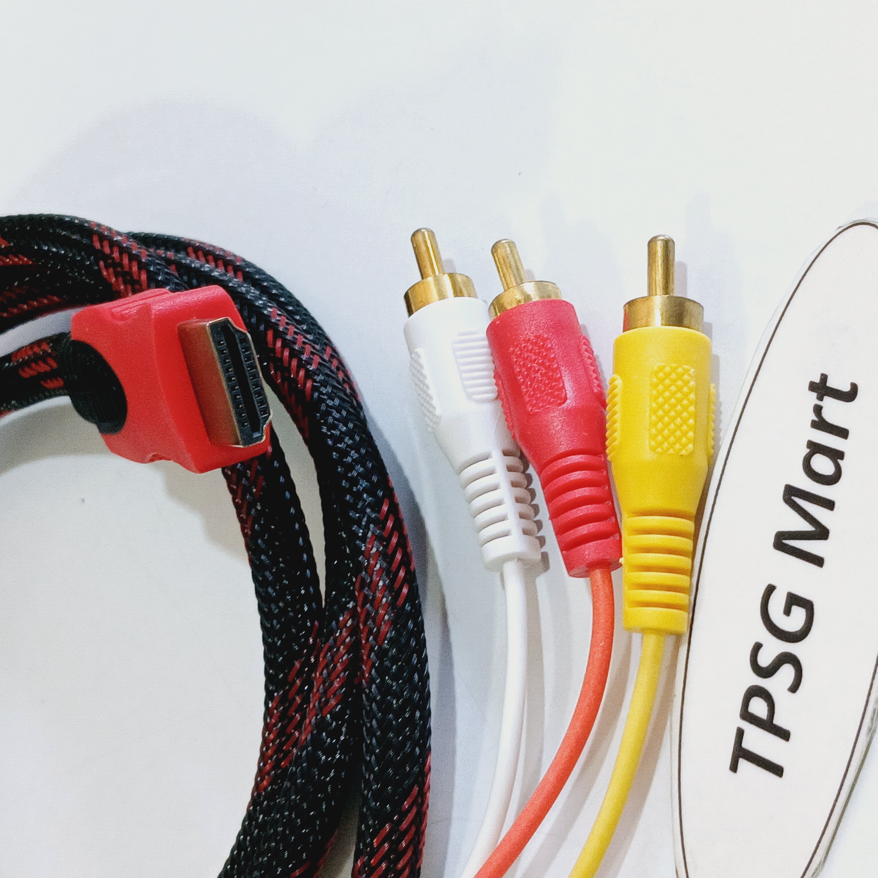 Đầu HDMI ra 3 AV (Cái) / Cáp HDMI ra 3 AV (Đực) 1.5m / (Chuẩn 3AV - 3RCA - RGB)