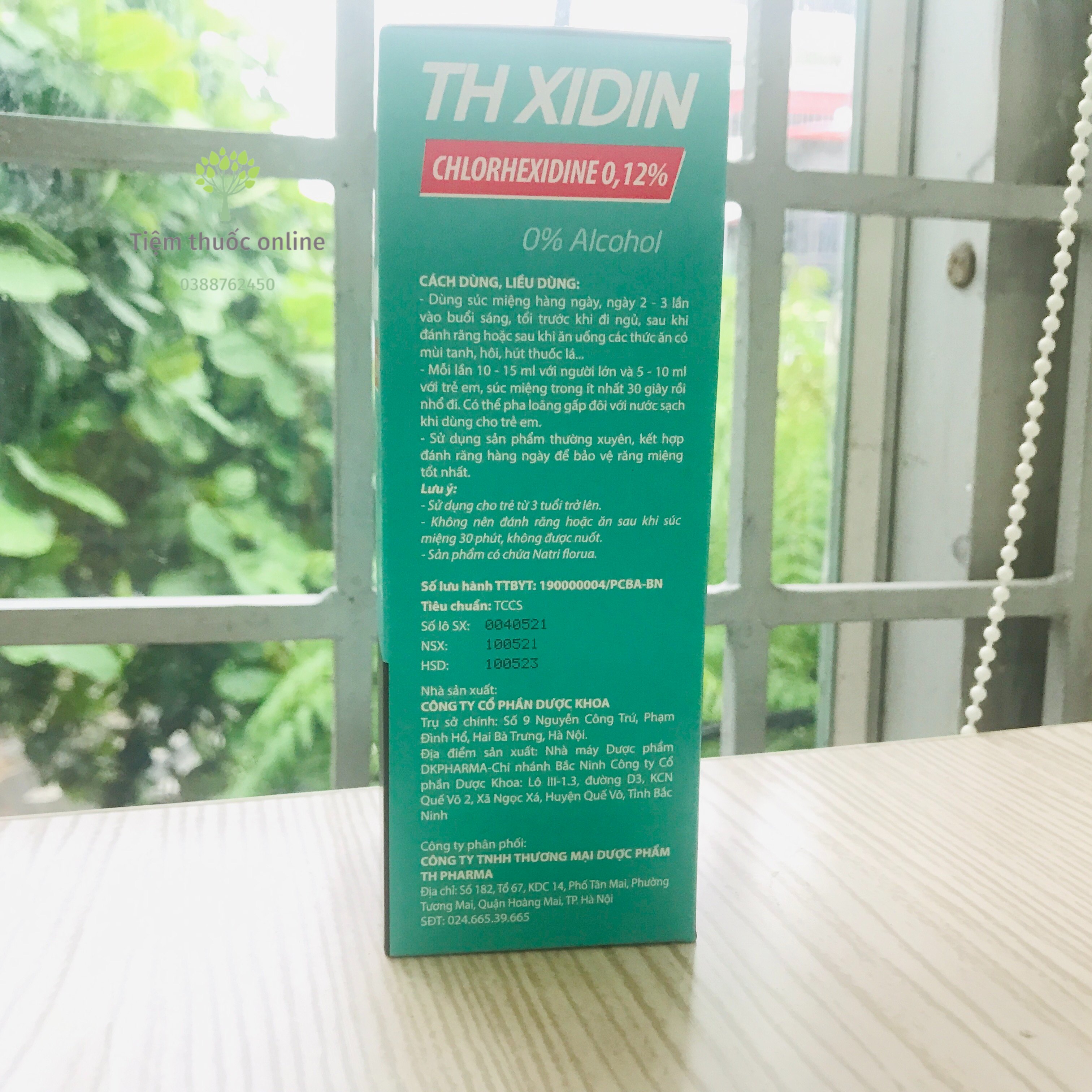 Nước súc miệng họng TH XIDIN chai 250ml