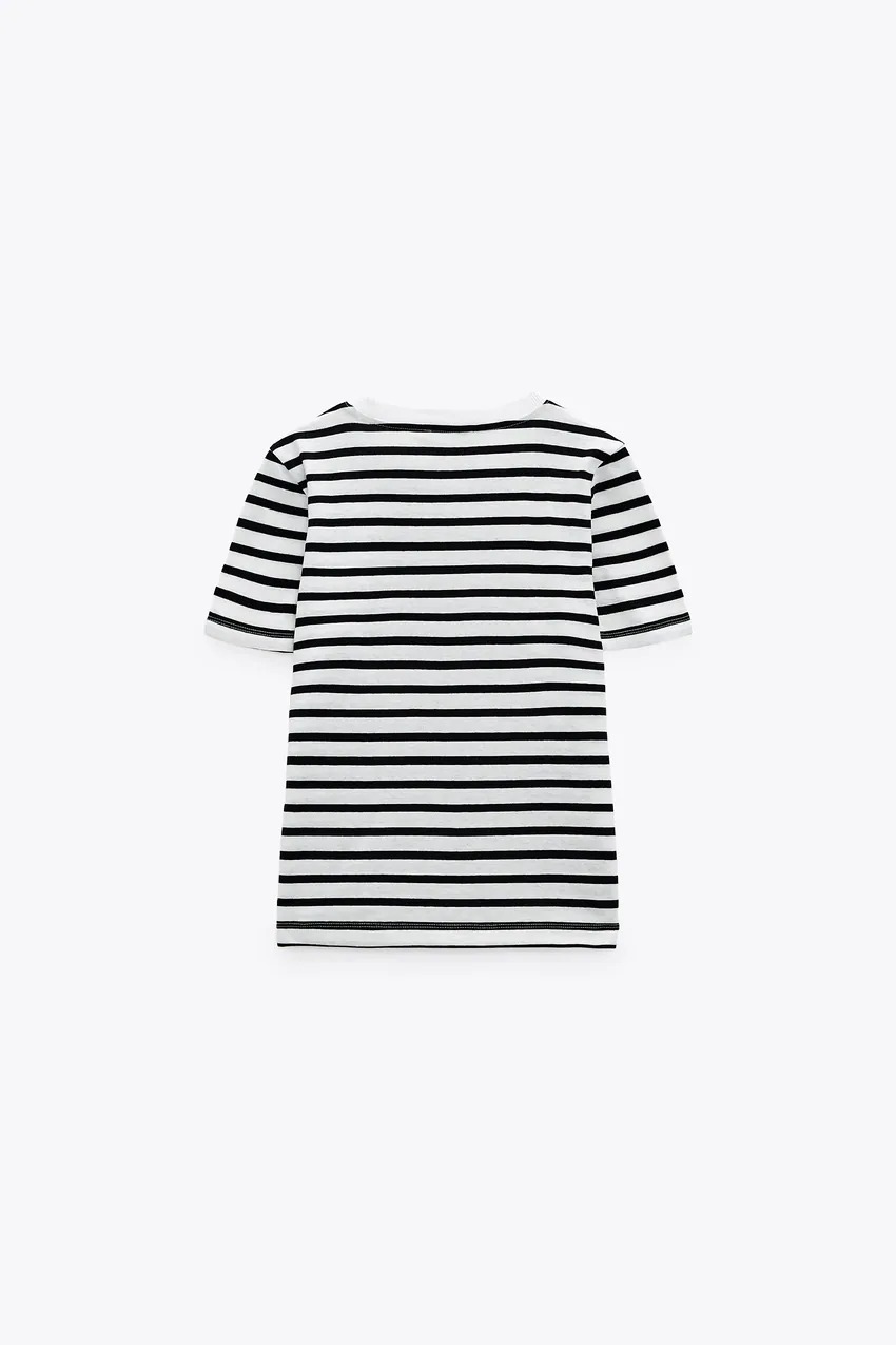 [LINSIX]- Áo thun cổ tròn Za.ra Basic T-Shirt