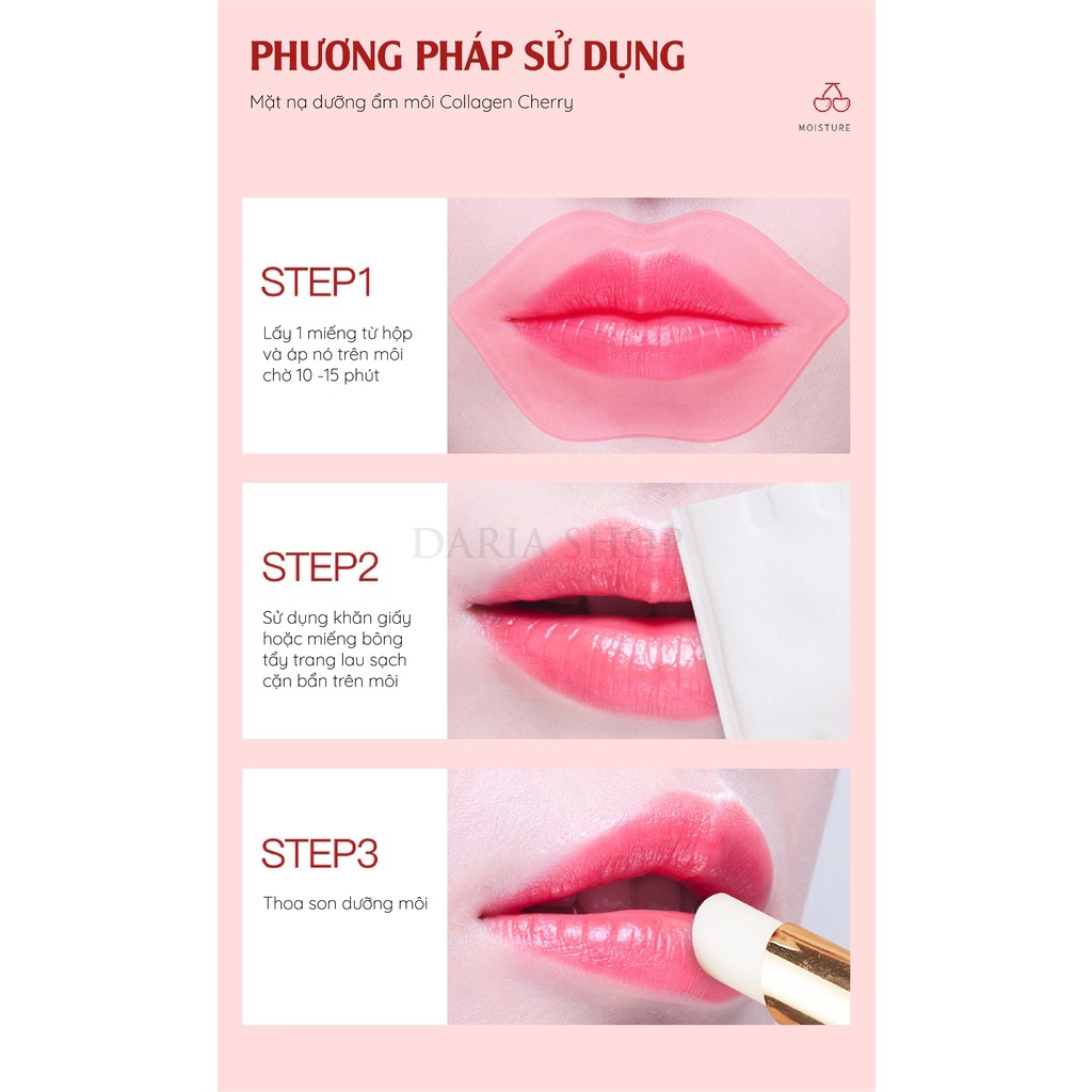 Mặt nạ dưỡng môi Bioqua 1 miếng