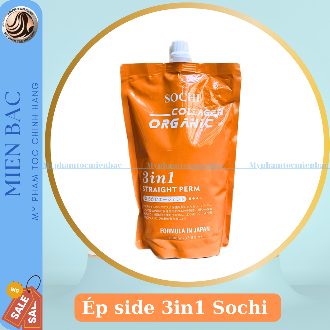 Kem Duỗi ép tóc Kem ép side Ép 1 lần không cần dập định hình Ép tóc 3 in1 Kem ép Sochi Kem ép Hoa Anh Đào