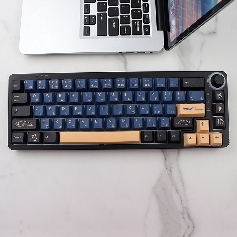 Keycap Cho Bàn Phím Cơ GMK Samurai Blue Thick PBT Cherry Profile 129 Phím