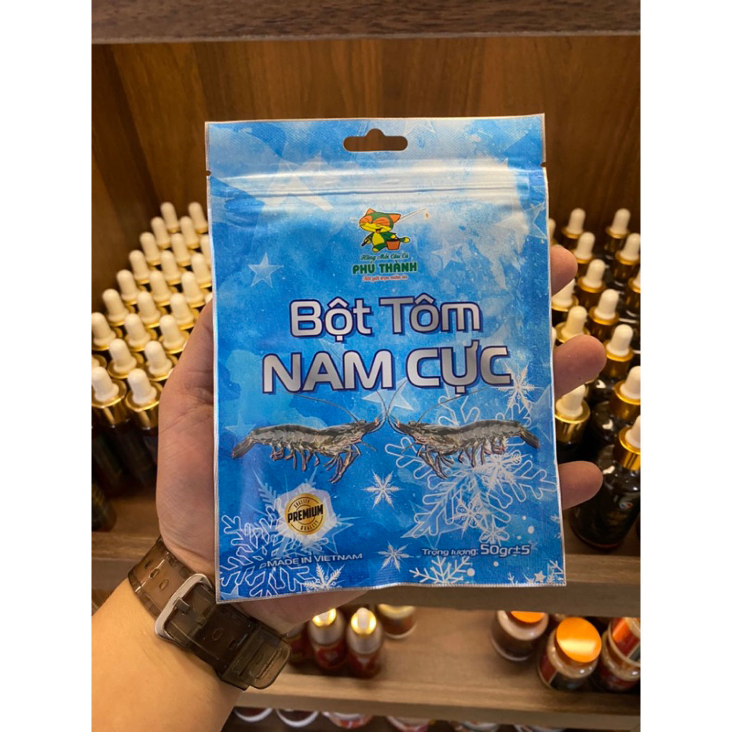 Bột Tôm Nam Cực - Bột Tôm Thơm Tanh Phú Thành 50g