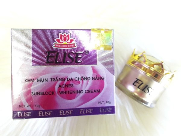 kem Elise mụn trắng da chống nắng
