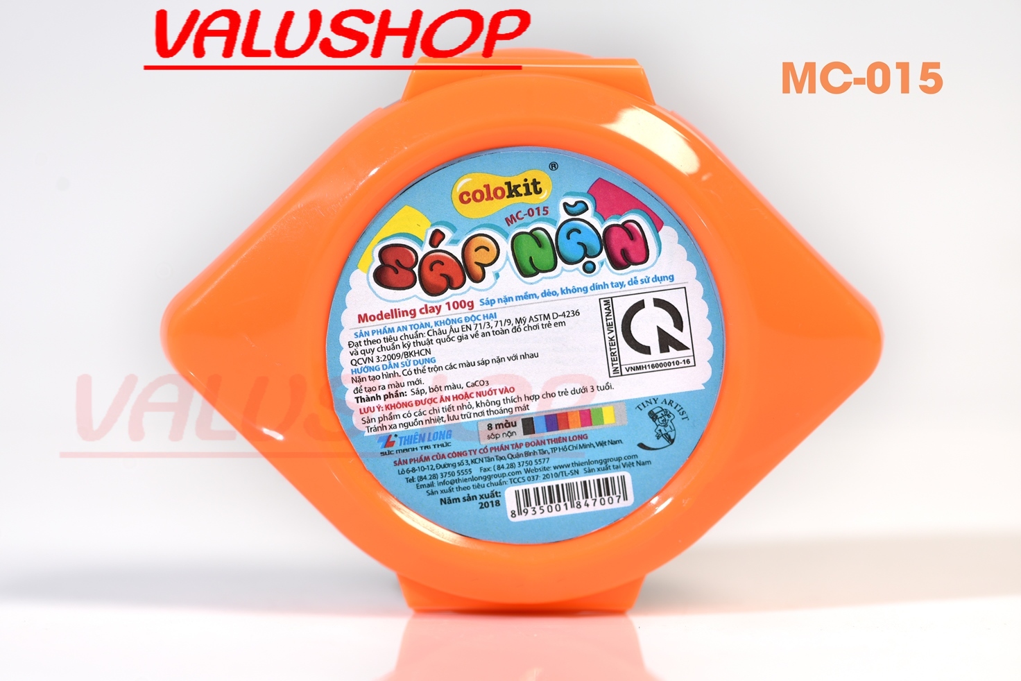 Hộp Đất sét - Sáp nặn Thiên Long Colokit 8 màu MC-015