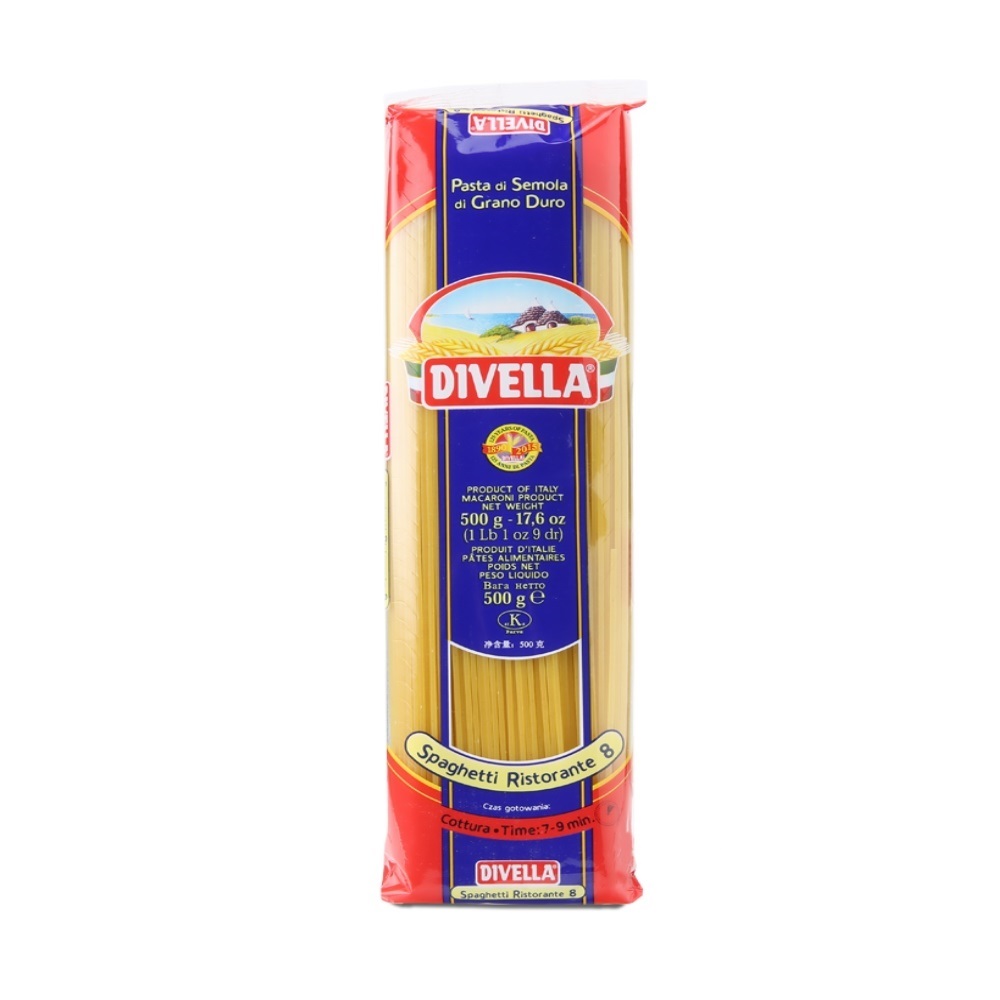 Mì ý spaghetti số 8 hiệu divella 500g