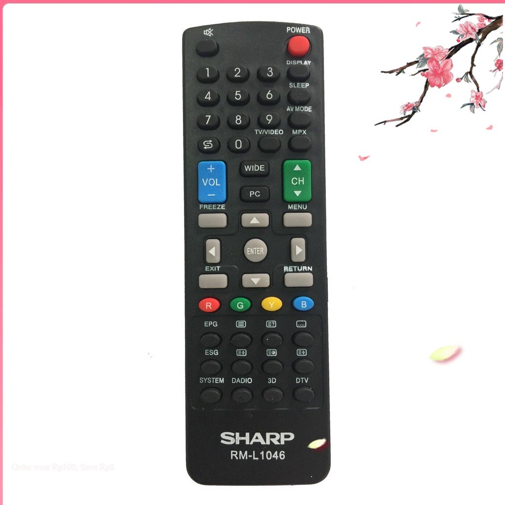 REMOTE ĐIỀU KHIỂN TIVI SHARP LCD LED THƯỜNG RM-L1046 [Cam kết chất lượng, BH 6 tháng]