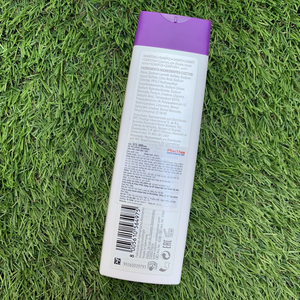 [HCM]Dầu Gội Làm Dày Tóc Sp Wella Volume Shampoo 250Ml