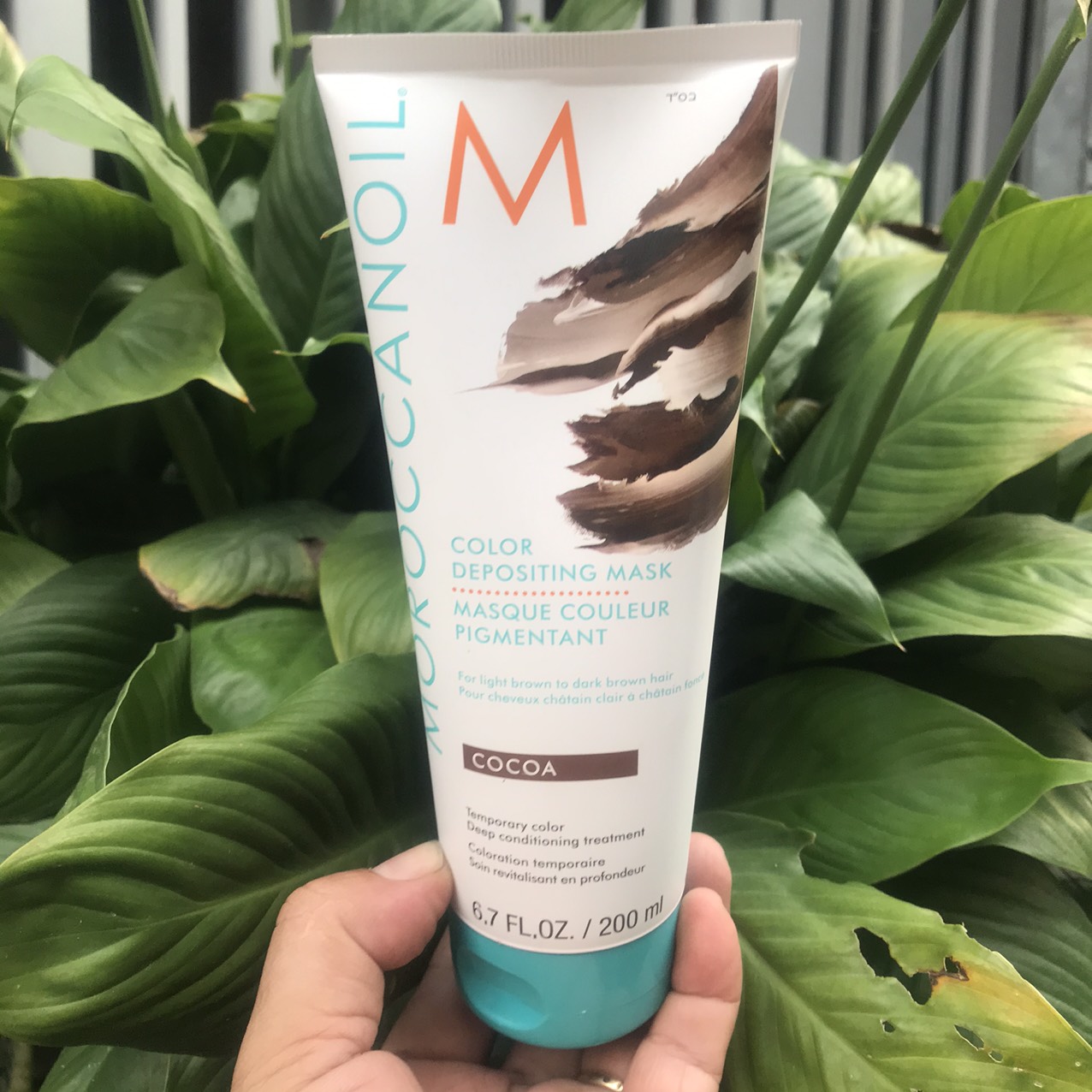 Mặt Nạ Dưỡng Bổ Sung Hạt Màu Moroccanoil Color Depositing Mask Màu Cocoa 200ml NEW