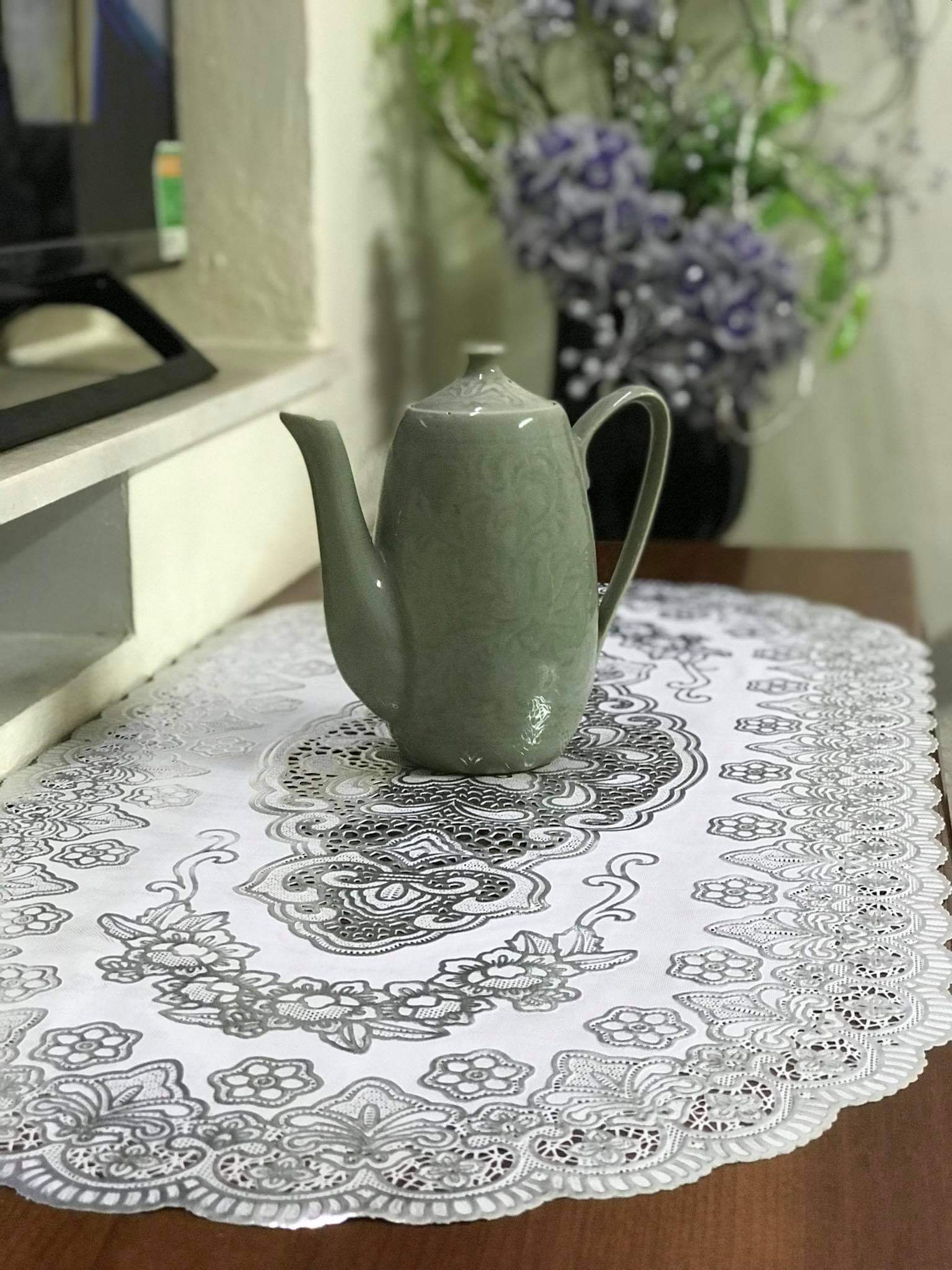 [SIÊU RẺ] Khăn trải bàn Ren Hoa 40x80cm - HÀNG ĐẸP