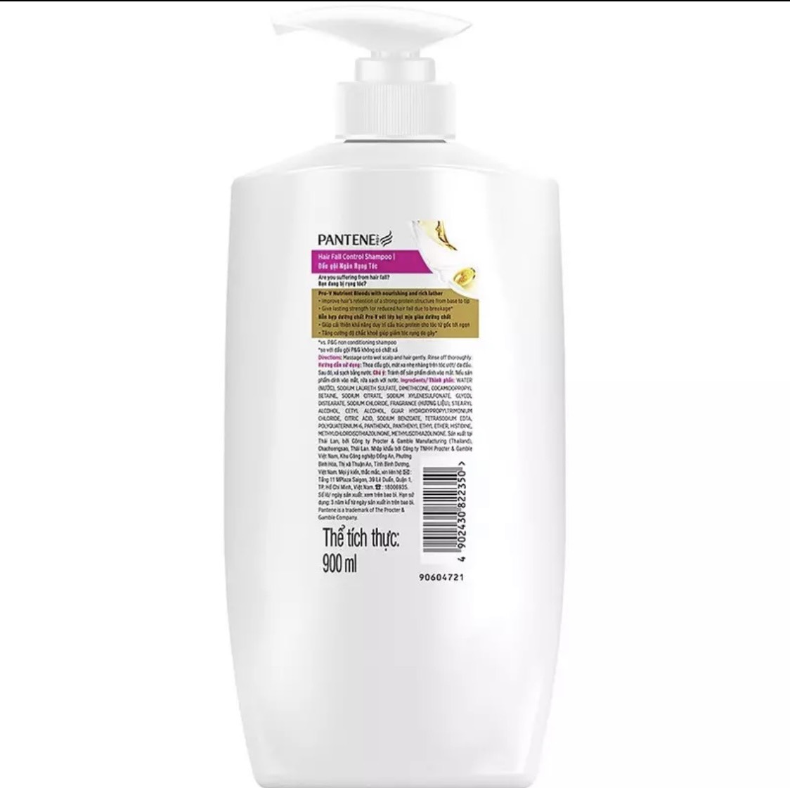 [HCM] DẦU GỘI PANTENE NGĂN RỤNG TÓC 900ML