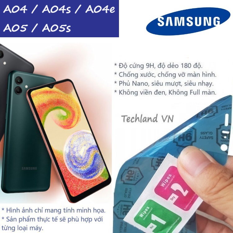 Cường Lực Phủ Nano Samsung A04 / A05 / A04s / A04e / A05s - Trong Suốt, Không Full Màn, Không Viền Đen