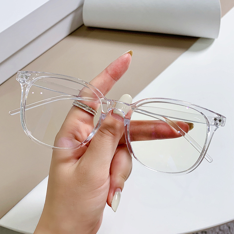 Kính giả cận mắt tròn 2 chấm góc D57