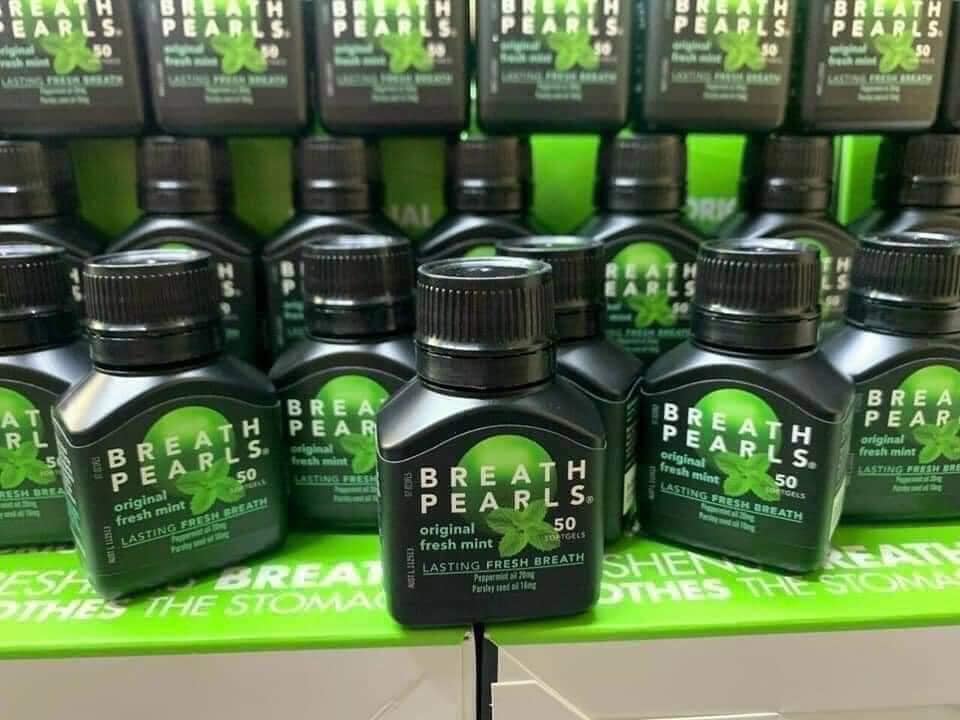 Thơm miệng Breath pearl của Úc