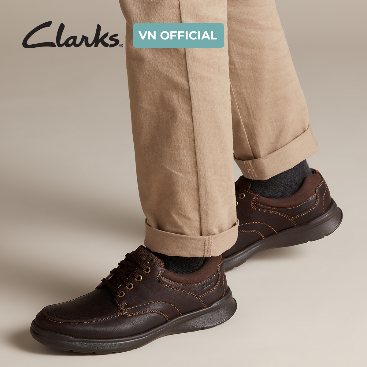 Giày Tây Da Nam Clarks - Cotrell Edge