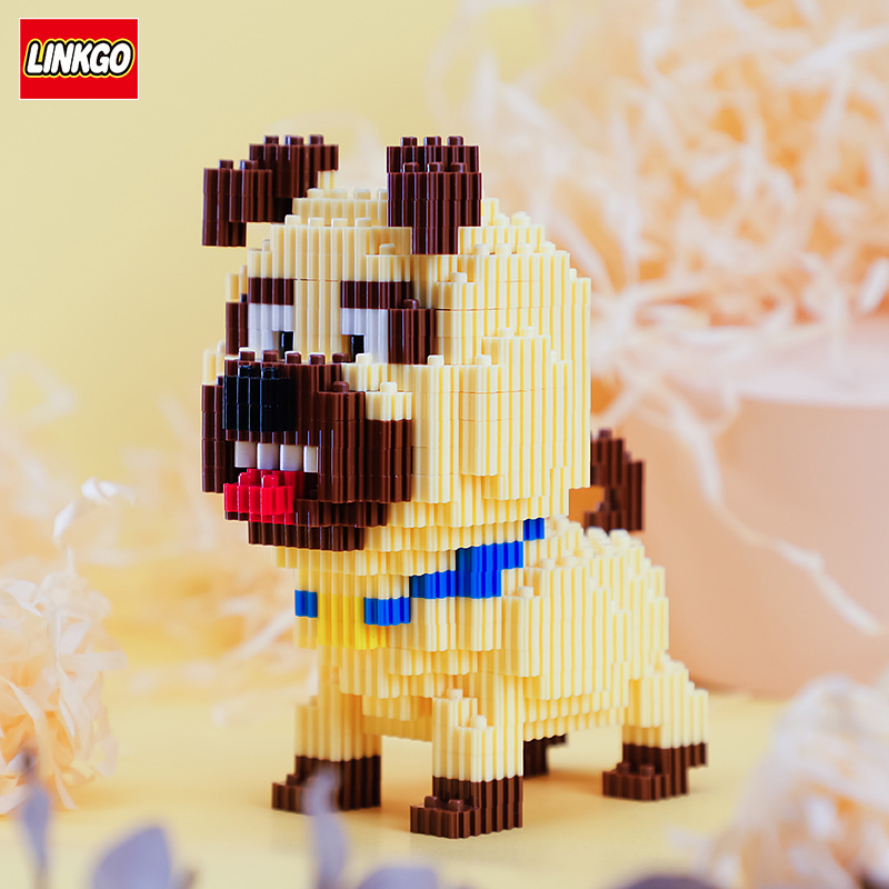 Bộ đồ chơi lắp ráp Đẳng Cấp Thú Cưng - Mô hình 3D LINKGO Nanoblock
