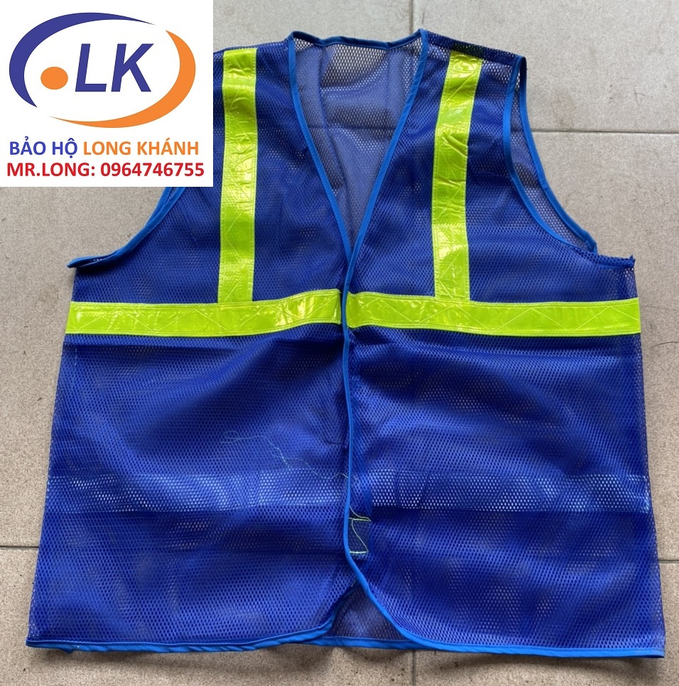 Áo lưới phản quang màu xanh lam