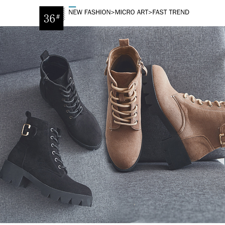 Giày boot nữ phong cách hàn quốc Đồ Da Thành Long TLG 20481