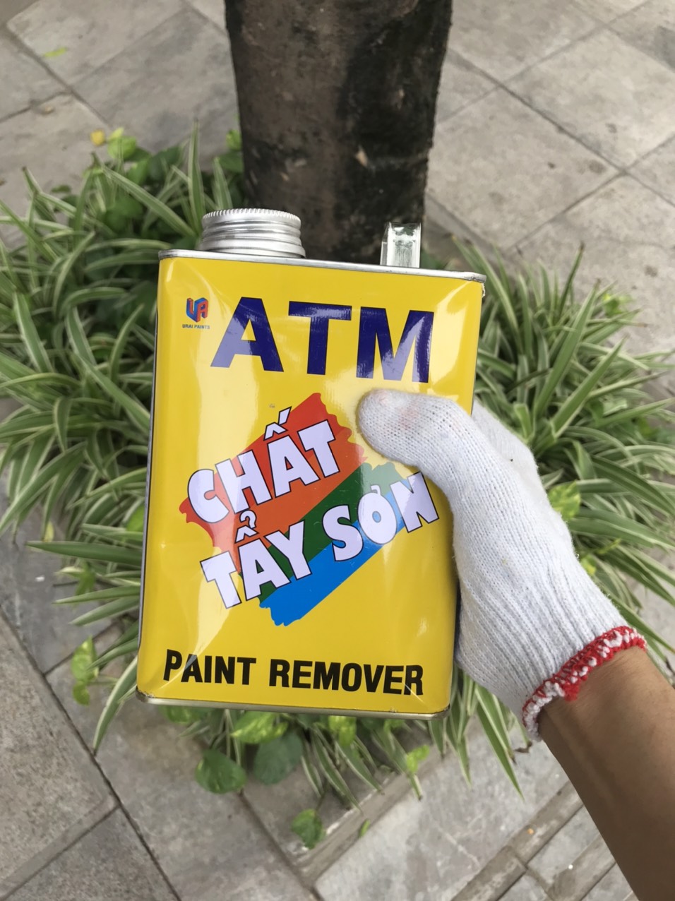 Chất tẩy sơn ATM trên sắt gỗ nhựa