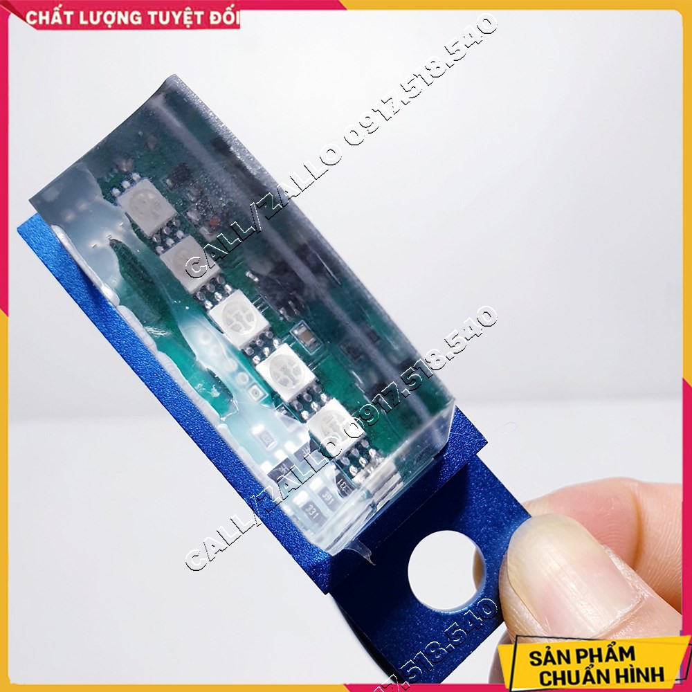 Bảng LED gắn chân gương xe máy