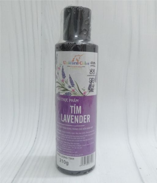 Màu nước thực phẩm unicorn tím lavender 210gr