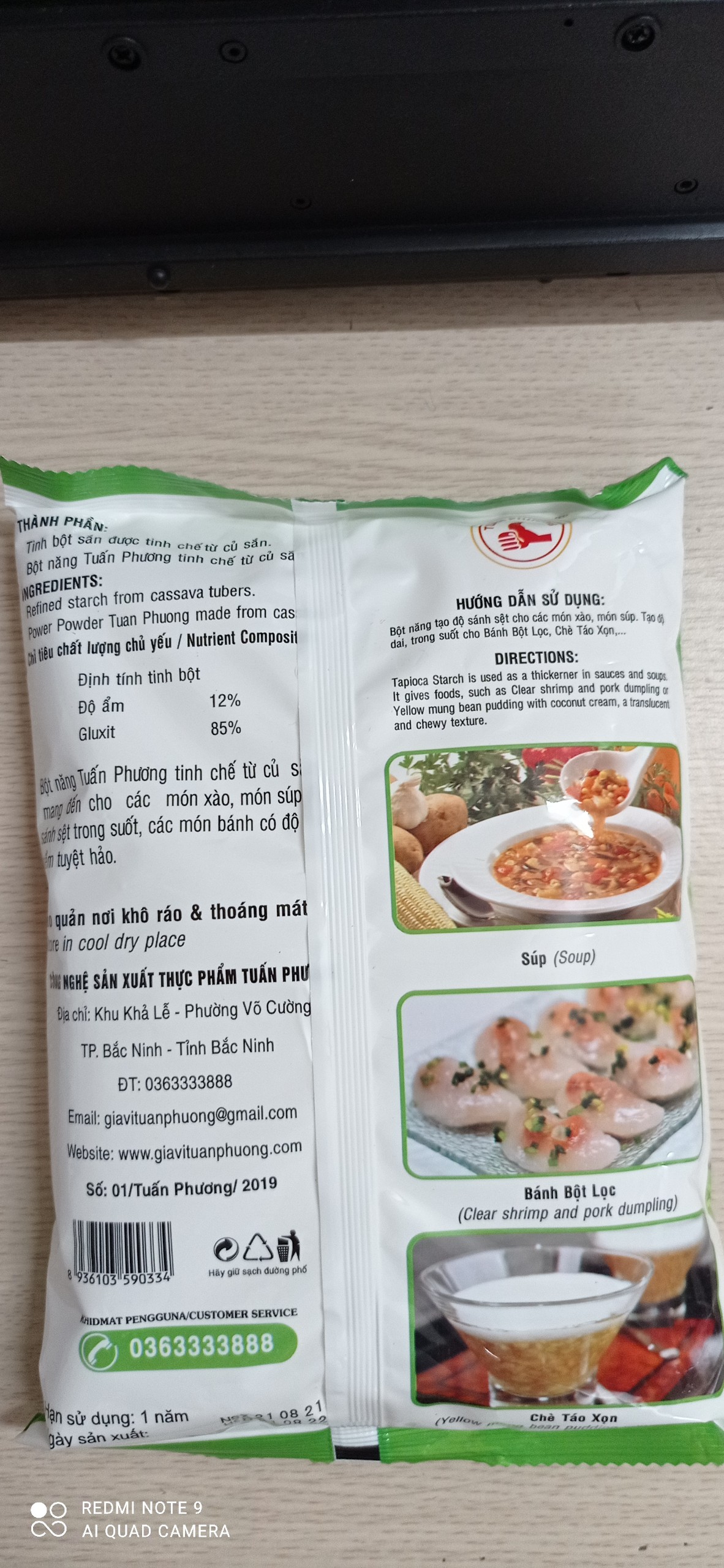 Bột năng Tuấn Phương 400gr