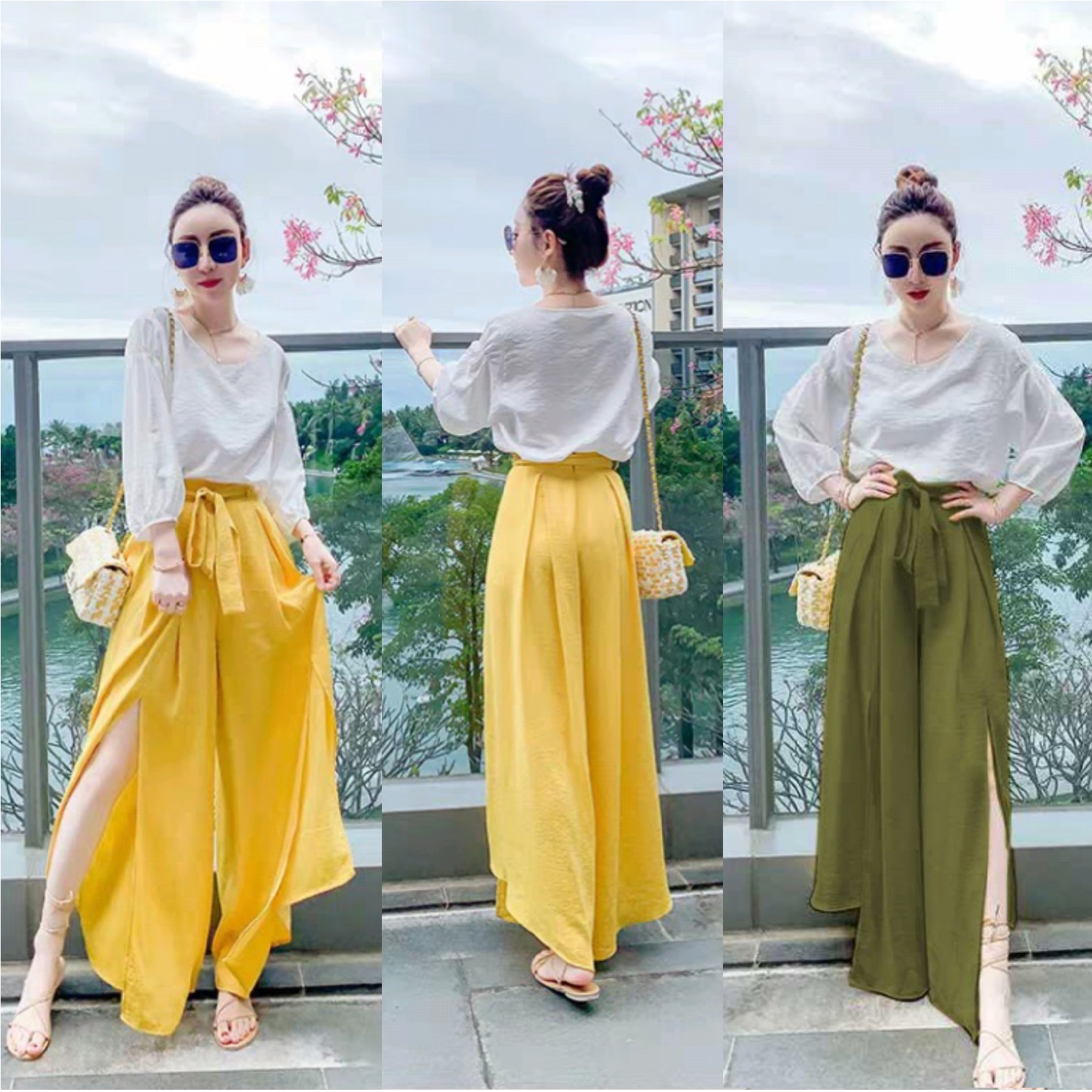 Tp01 split sleeve + baggy pants set