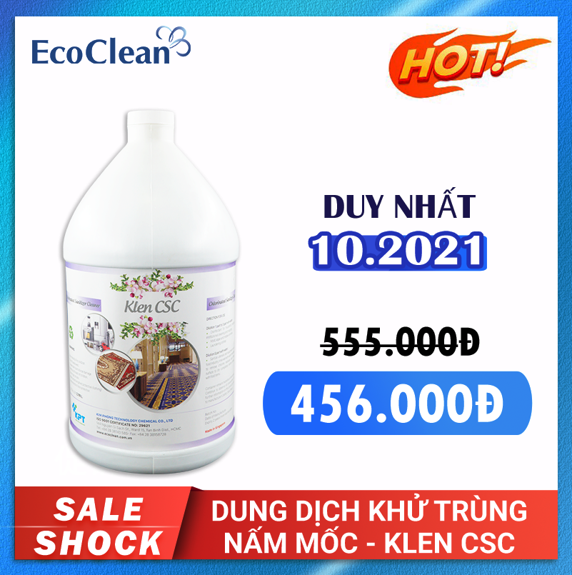 DUNG DỊCH KHỬ TRÙNG, NẤM MỐC HỮU CƠ - KLEN CSC