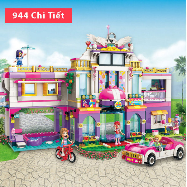 [HCM]Bộ Đồ chơi lắp ráp kiểu Lego bé trai bé gái Mẫu Ngôi Nhà Công Chúa siêu to với 944 chi tiết bằng nhựa ABS cao cấp