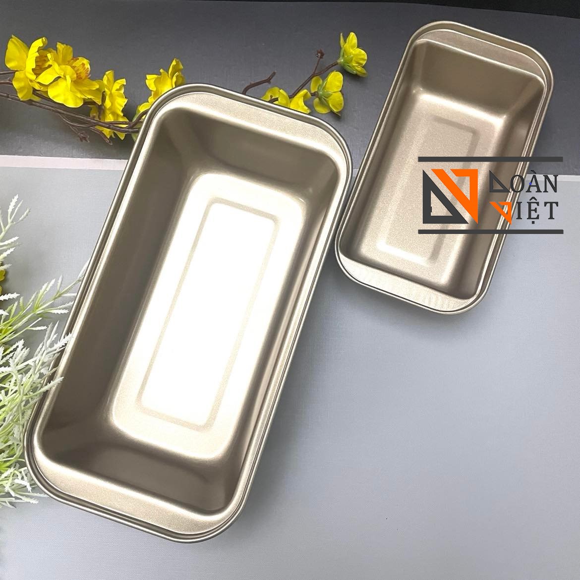 Khuôn Bánh Mì HOA CÚC CHỮ NHẬT THÉP CARBON Chống dính - Đúc nguyên Khối - Có Size lớn. Dụng Cụ Làm Bánh bông lan, bánh mì, bông lan, rau câu, chứa đựng thực phẩm