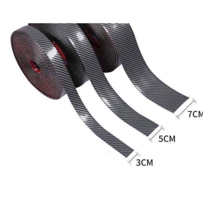 Ốp Dán Vân Carbon Chống Xước Xe Ô tô - ốp bậc cửa carbon, dán trang trí xe carbon