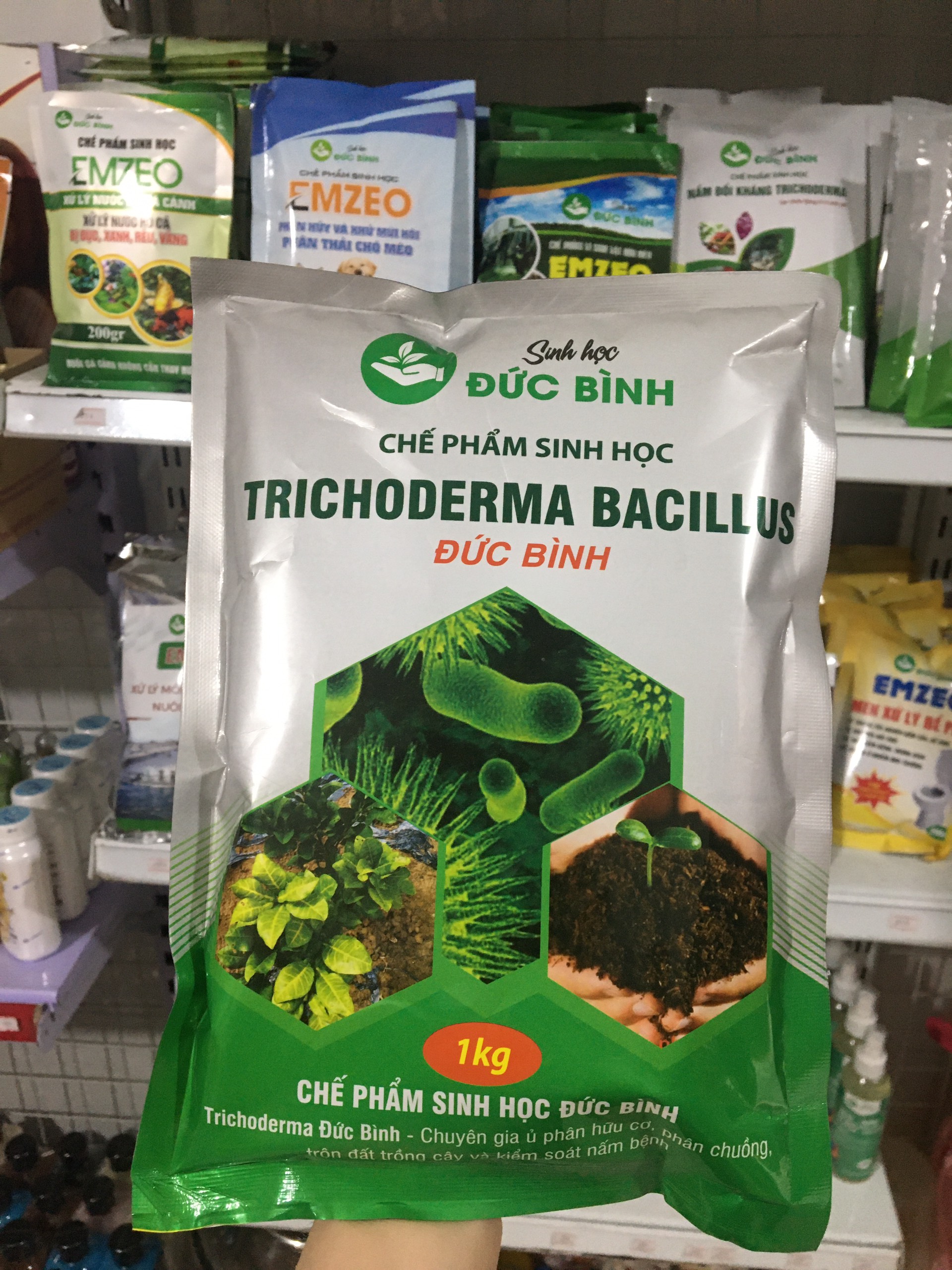 Chế Phẩm Trichoderma Bacillus Đức Bình 1kg Ủ Phân Hữu Cơ-CHẾ PHẨM SINH HỌC ĐỨC BÌNH