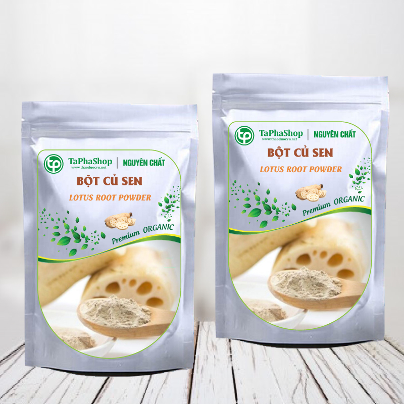 Bột củ sen nguyên chất 200g - Thảo Dược Tấn Phát