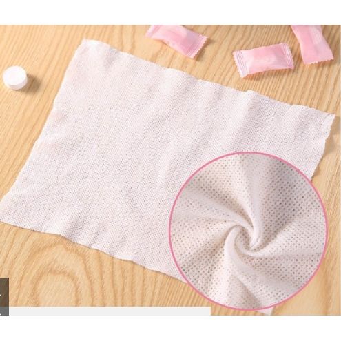 St 03 viên khăn nén cotton dạng viên kẹo dùng 1 lần