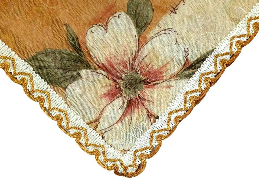KHĂN VẢI TRẢI BÀN WV-603-002 (120 cm x150 cm) hoa văn sang trọng, vải Polyester