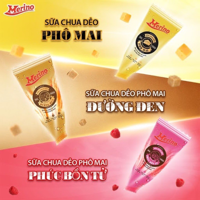 [chỉ giao HCM chọn giao hàng 2h]Sữa chua dẻo phô mai Merino - 40g