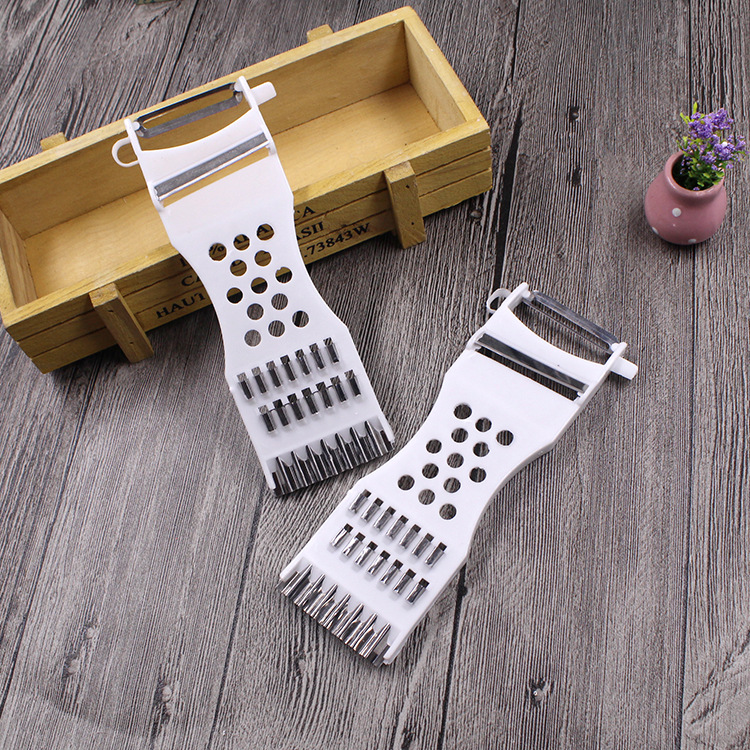 6 in 1 multi-functional stainless steel squeezer scraper blade quickly convenient fruits scraper-Lumbley