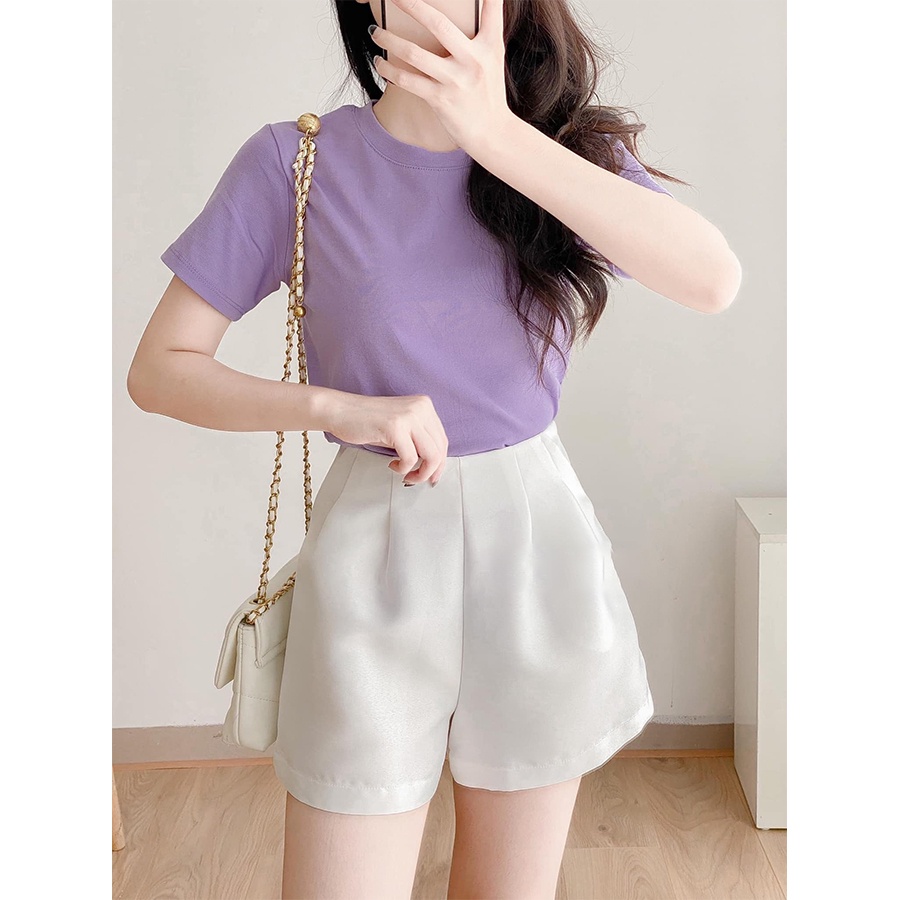 Áo thun nữ cổ tròn basic nhiều màu myan a022313