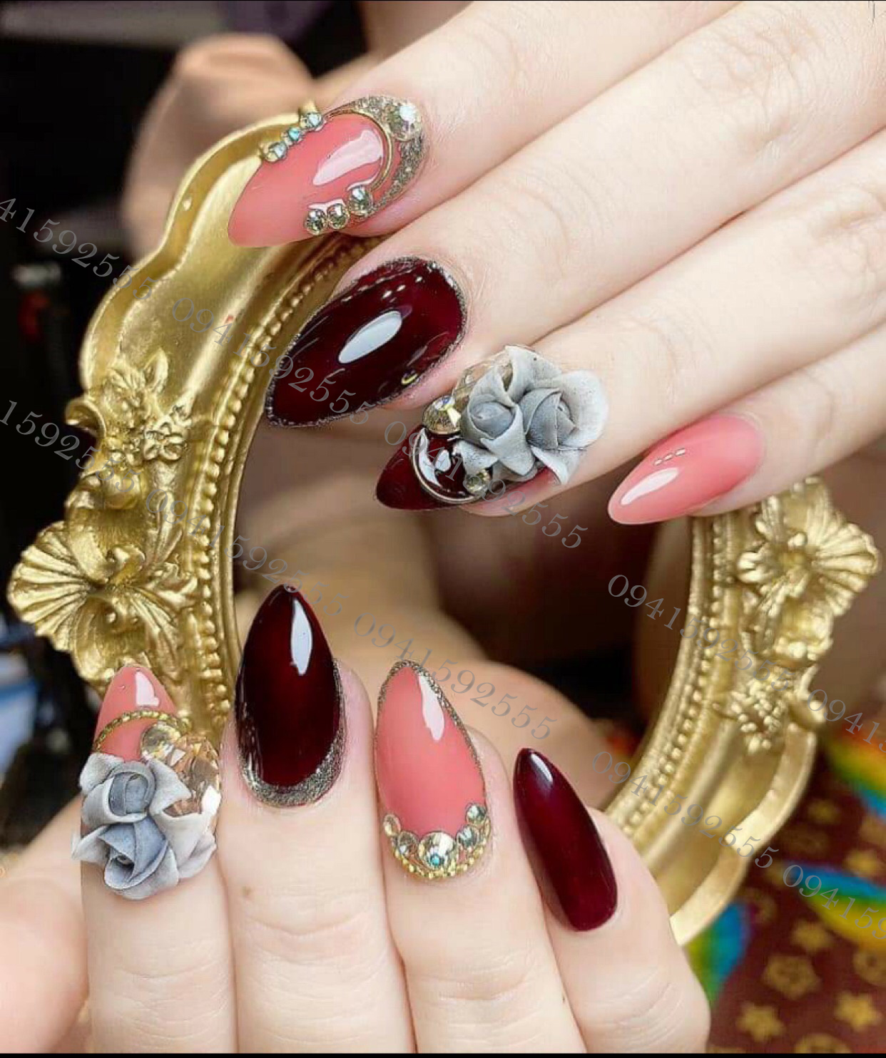 Khung ảnh chụp mẫu móng