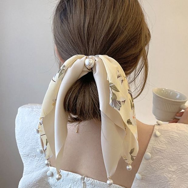 Dây buộc tóc nơ lụa xinh xắn phong cách Hàn Quốc LILA CHUNLUA265